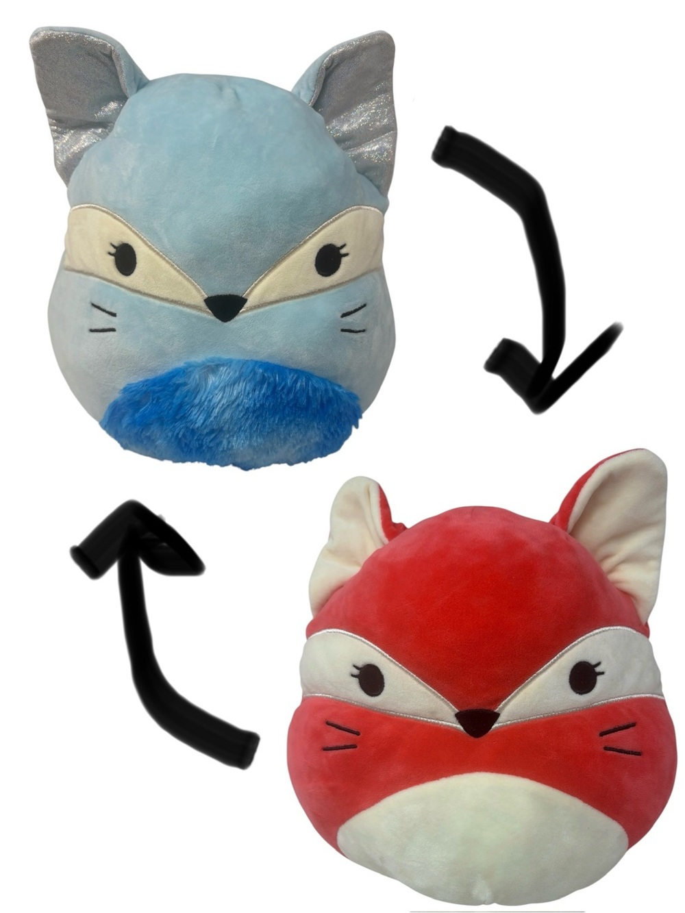 Squishmallows Large Flip-a-Mallows Fifi & Florence Fox 10-Inch Plush